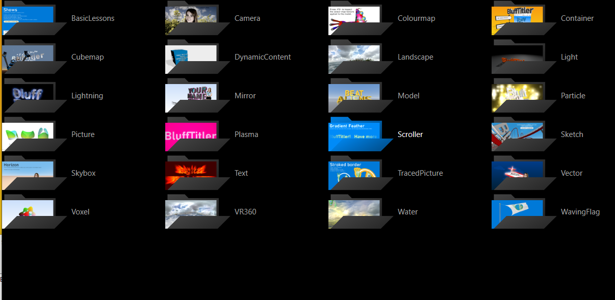 BluffTitler 16.8.0.0-Portable 3D文本动画制作工具 支持创建渲染播放3D视频效果 内置海量模板